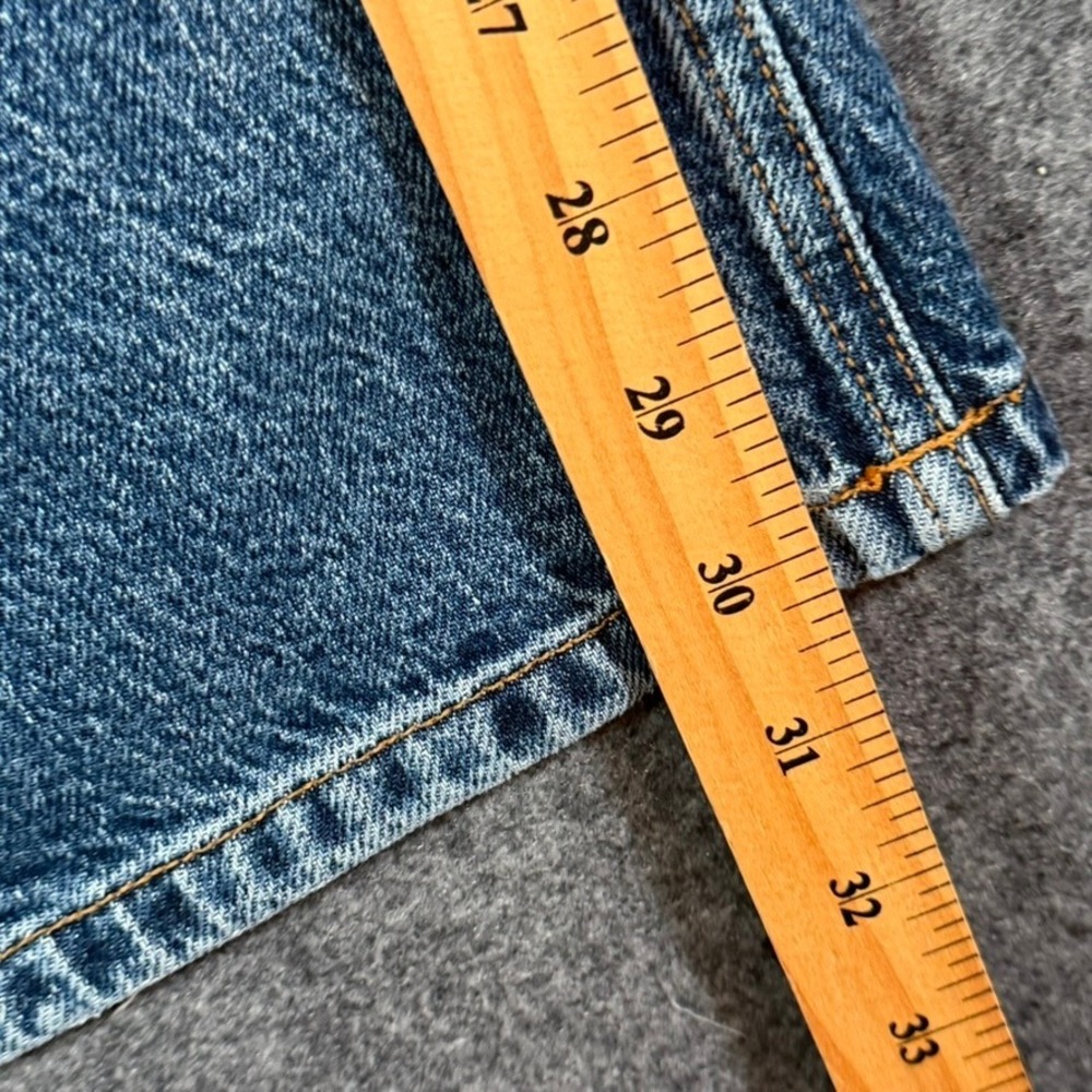 AYR The Secret Sauce Wide Leg Distressed Jeans Medium Wash Blue Size 26 Made LA - Picture 10 of 12